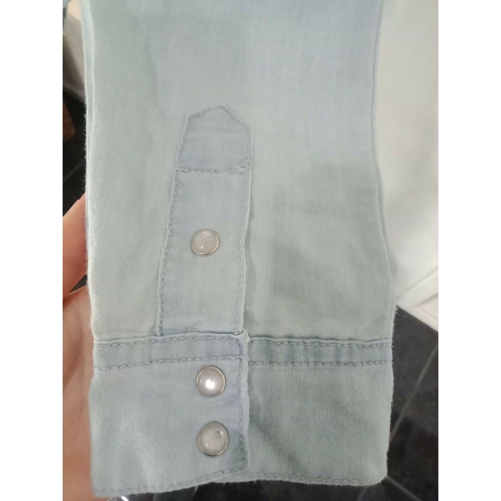 Dotti - Denim Shirt - Blue and White - Size 8 - Picture 4 of 5